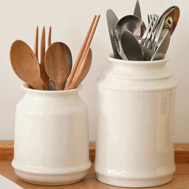 Kitchen Utensil Holder, Ceramic Cooking Utensil
