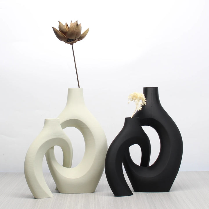 A Set of Bohemian Style Art Vases, Home Decoration