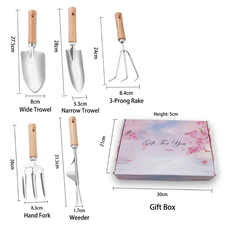 Gardening Tools Set, 5-Piece Home Plant Care Kit