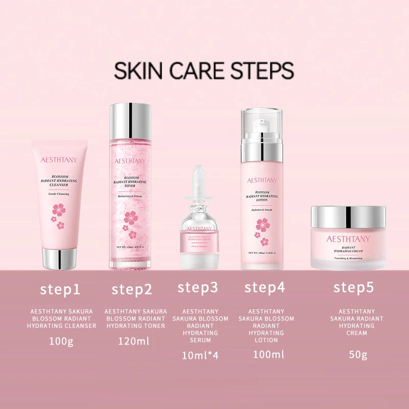 Moisturizing10pieces skin care set, hydrating, moisturizing
