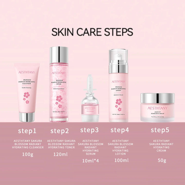 Moisturizing10pieces skin care set, hydrating, moisturizing