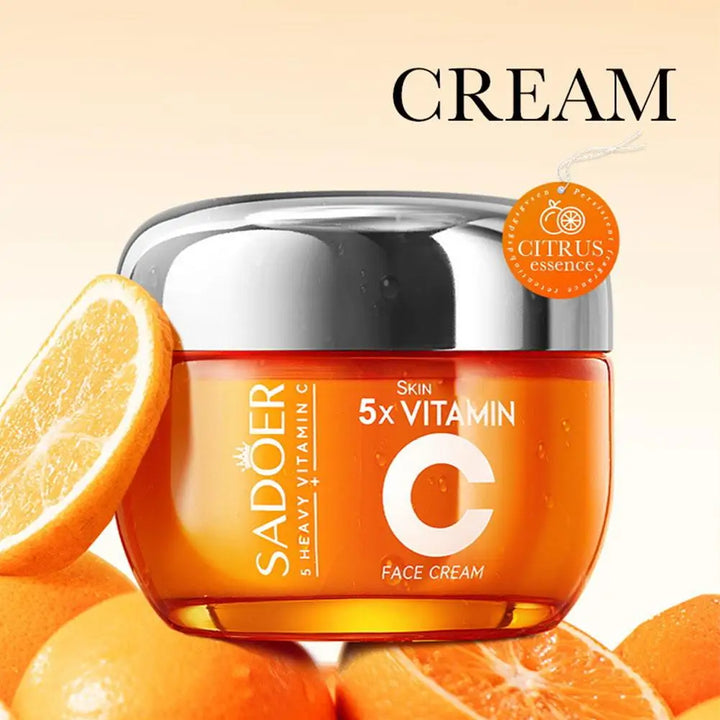 5x Vitamin C Skincare Set, Moisturizing Brightening