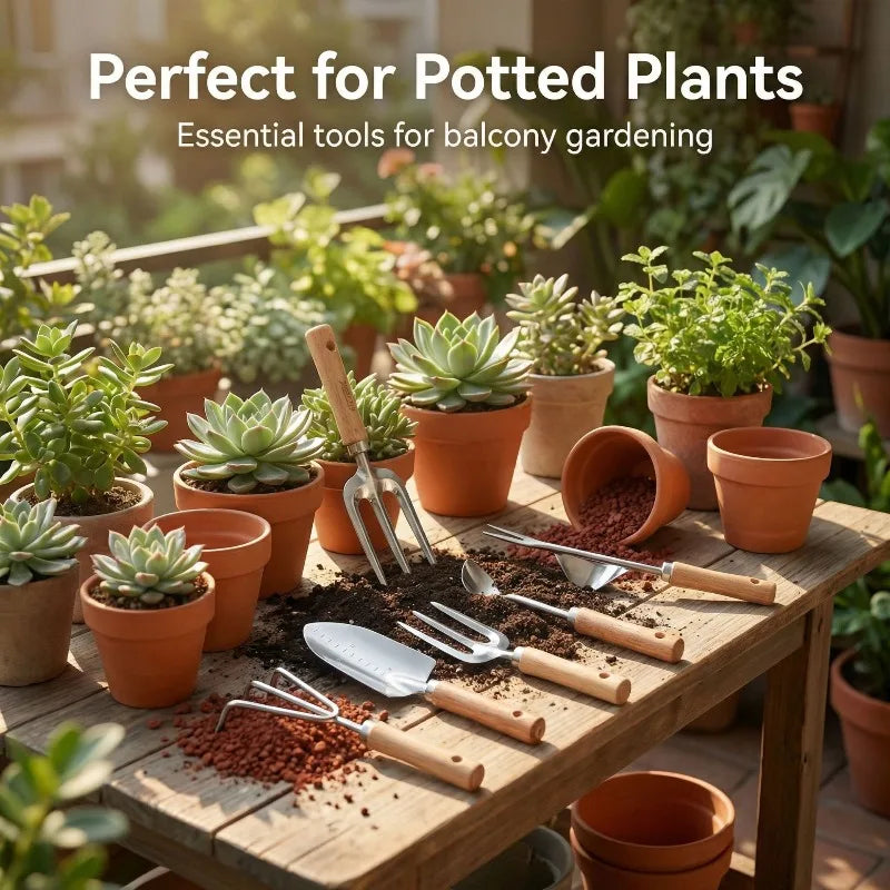 Gardening Tools Set, 5-Piece Home Plant Care Kit