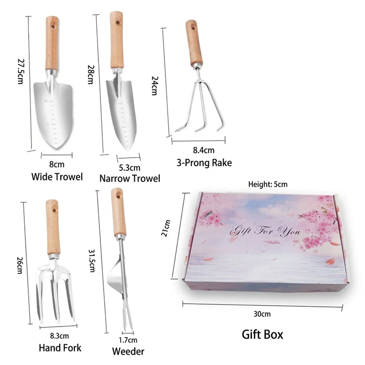 Gardening Tools Set, 5-Piece Home Plant Care Kit